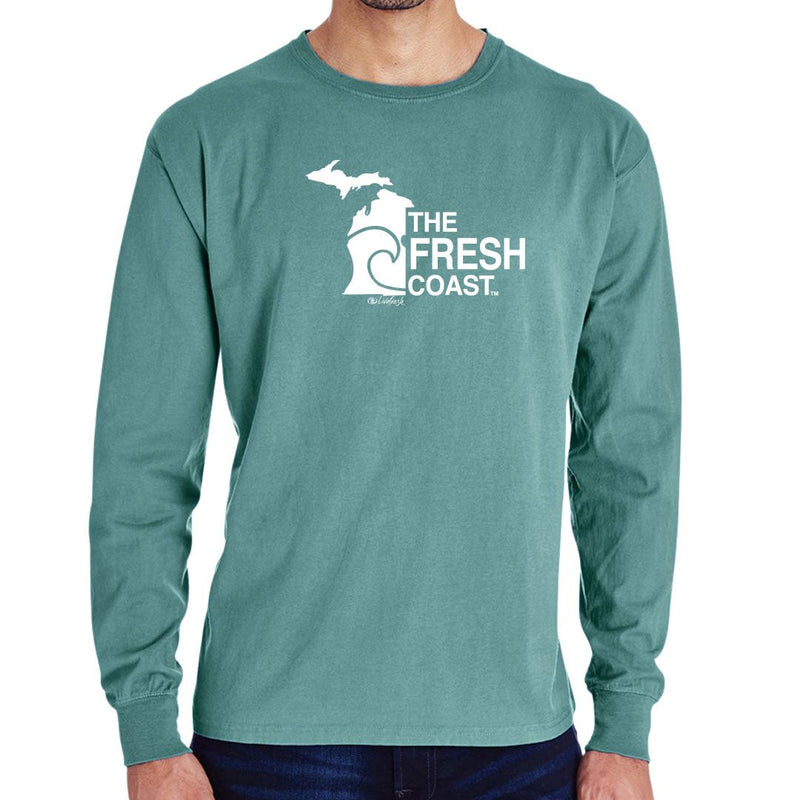 "Fresh Coast"Men's Stonewashed Long Sleeve T-Shirt